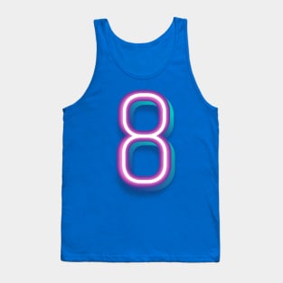 8 Float Purple Neon Tank Top